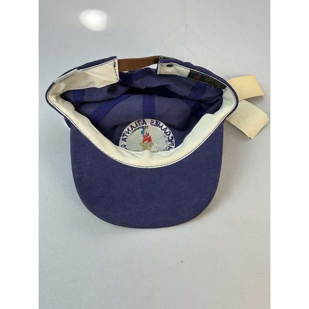 Vintage 1996 Atlanta Olympics Hat Purple Cotton Strapback The Game NOS NWT